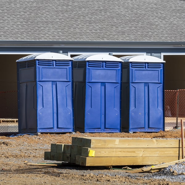 are there any restrictions on where i can place the portable restrooms during my rental period in Clay KY